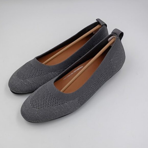 Fitflop Allegro Ballet Flat, Grey, Women's Size 11 - Picture 1 of 5